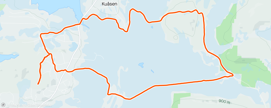 Map of the activity, Kurunden med Helge