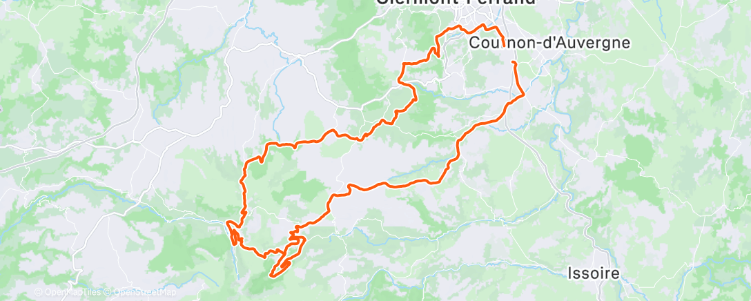 Map of the activity, Morning Ride