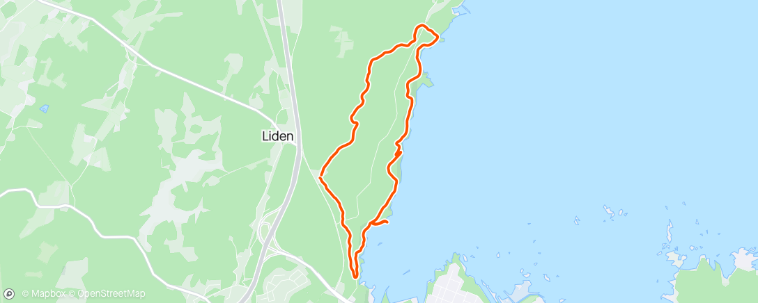 Map of the activity, Løpedate langs Vänern - Dalbobergen runt