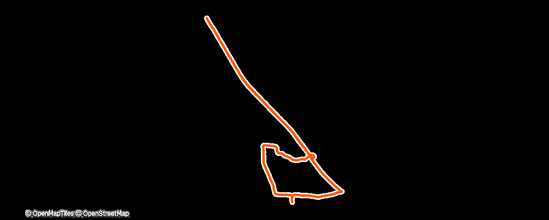 Map of the activity, Morning Run