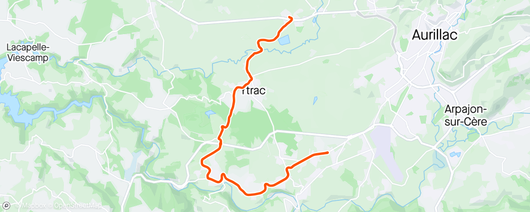 Mapa da atividade, Direction la Lozère 😊