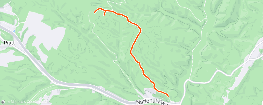 Map of the activity, Morning Run