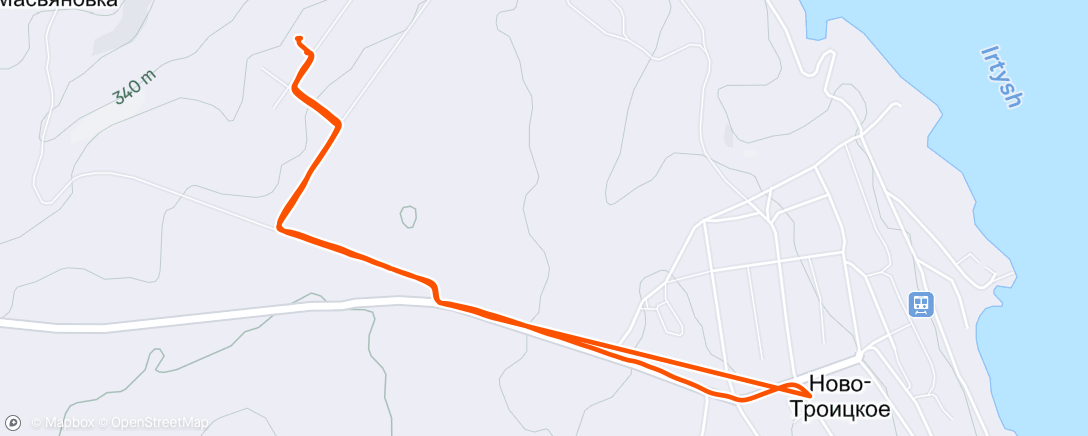 Map of the activity, Дневная прогулка