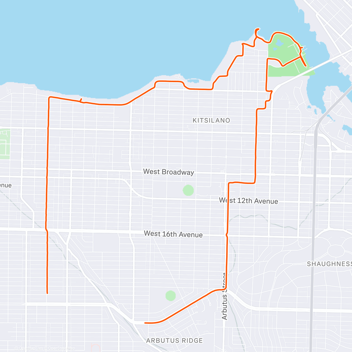 Map of the activity, Keeping it Short Despite The GORGEOUS Winter Day