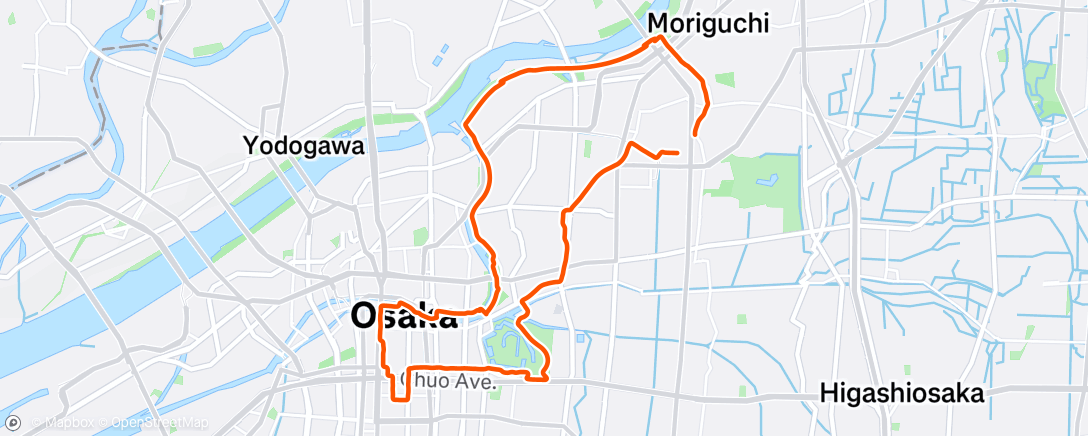 Map of the activity, ちょっと買い物ついでにゆるゆるポタリング