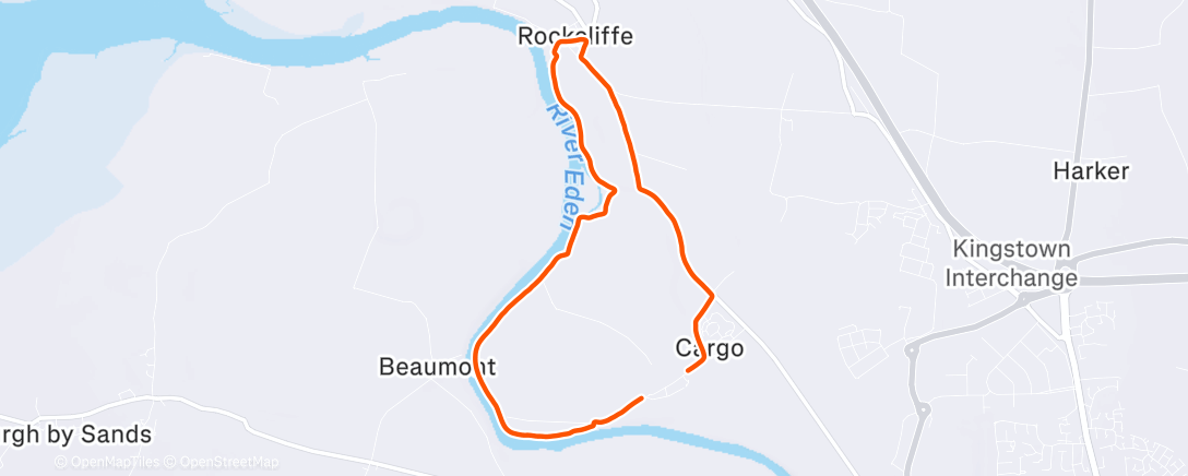 Map of the activity, Morning Trail Run