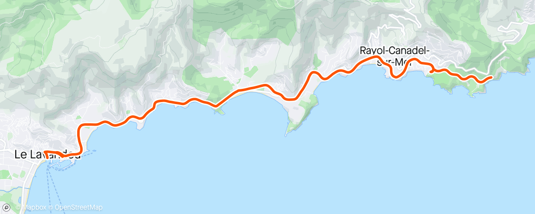 「Cavalaire - Le Lavandou A/R」活動的地圖