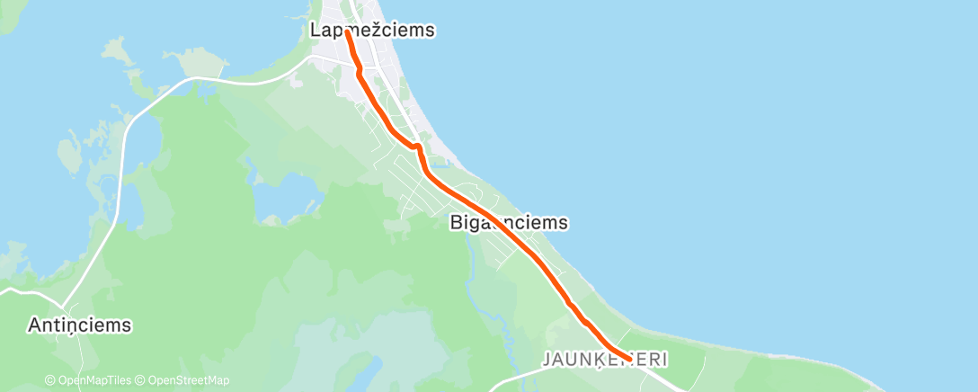 Карта физической активности (Evening Run)