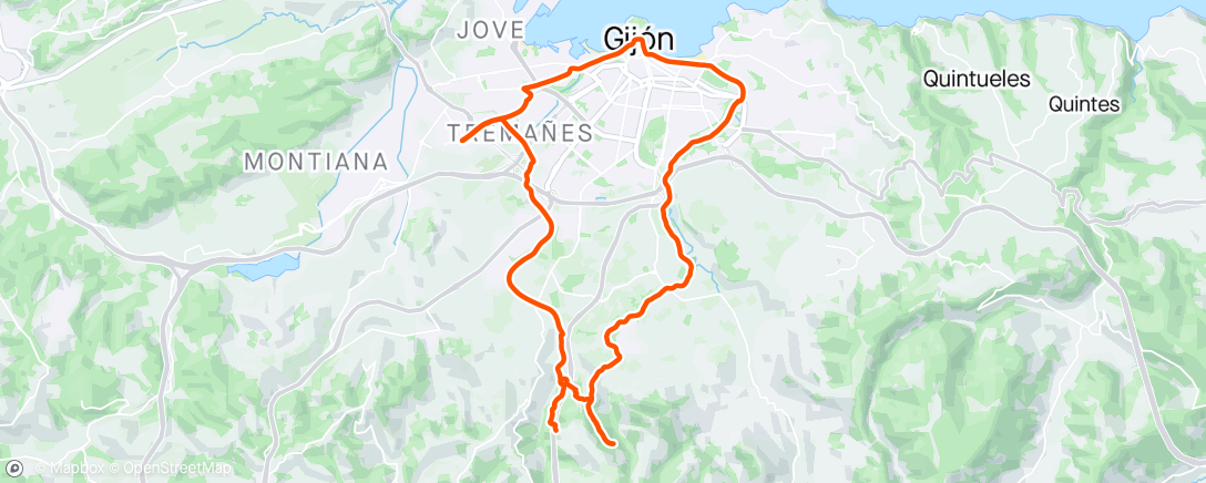 Map of the activity, Afternoon  Ride