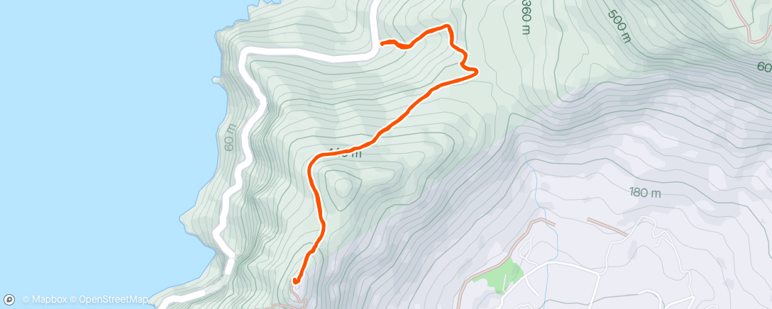「Chapman's Peak hike」活動的地圖