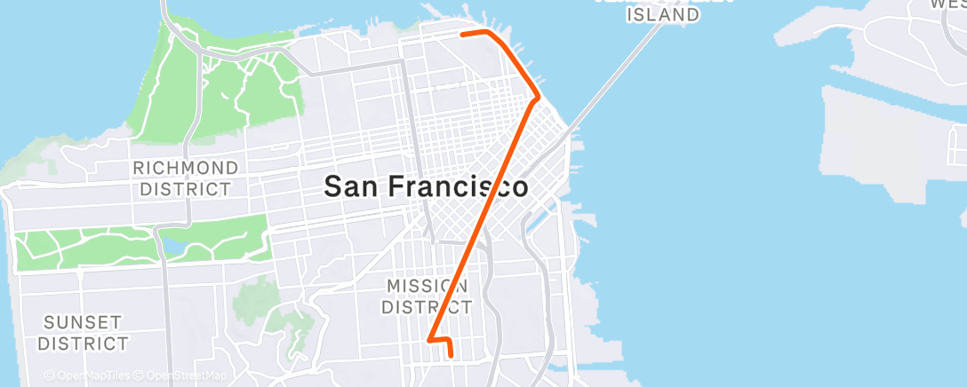 Map of the activity, Afternoon Ride