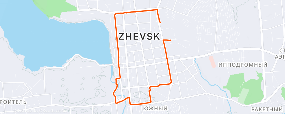 Карта физической активности (Дневной забег)