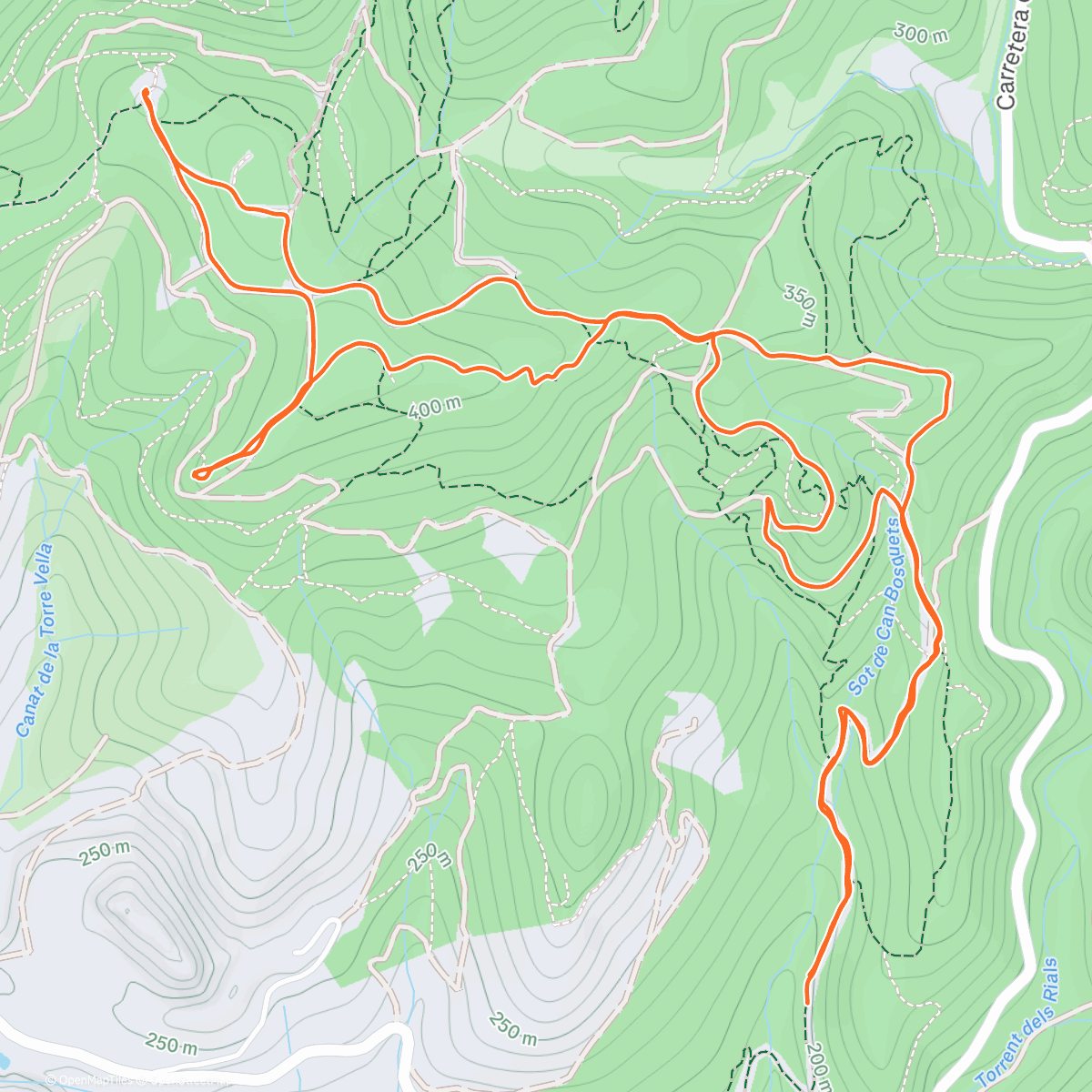 Карта физической активности (Caminada per la Torrassa)
