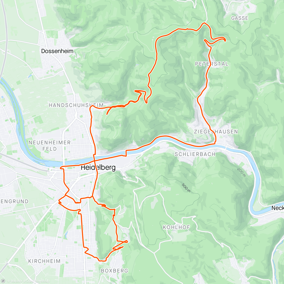 Map of the activity, Pre-conference gravel climb explores
