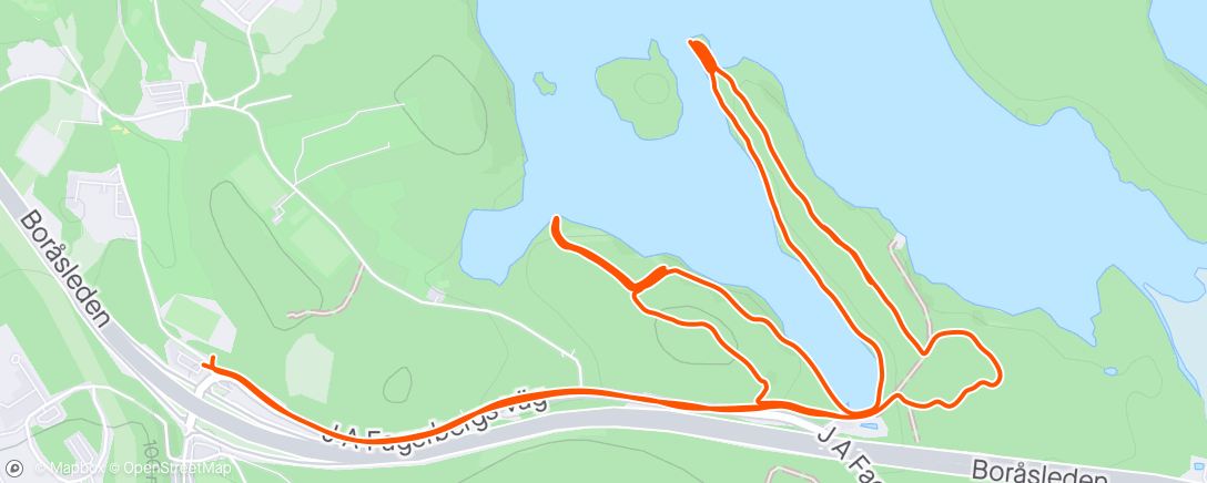 Map of the activity, Språng träning