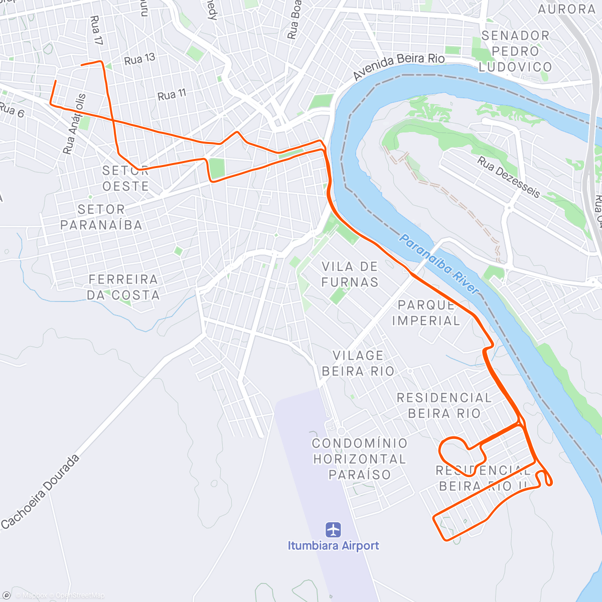 Map of the activity, Circuito