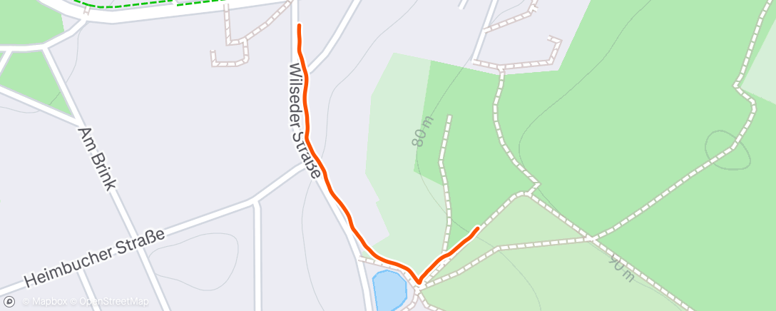 Map of the activity, Spaziergang am Morgen