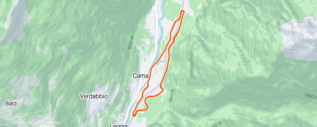 Map of the activity, Strada cama 😆