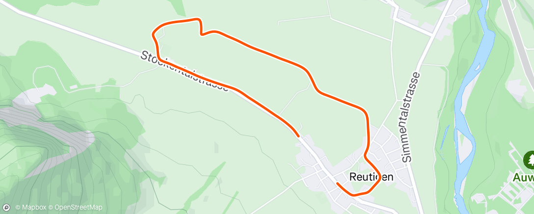 Map of the activity, Lunch Run