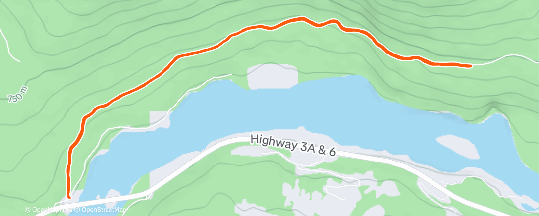 Map of the activity, Snow Free