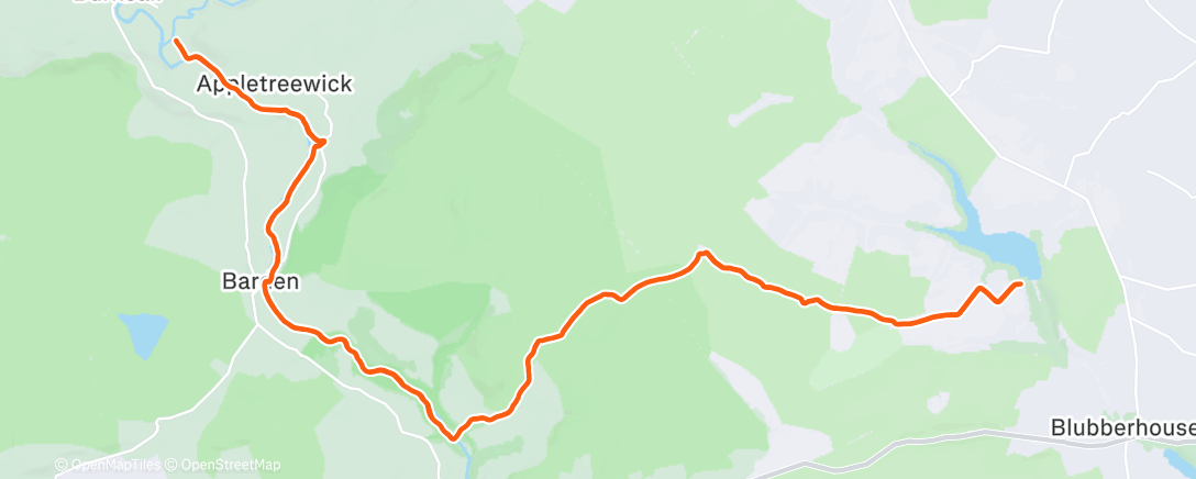 Карта физической активности (Morning Trail Run)