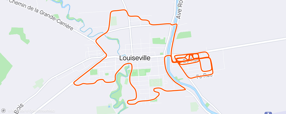 Map of the activity, Louiseville downtown boundaries ☀️
