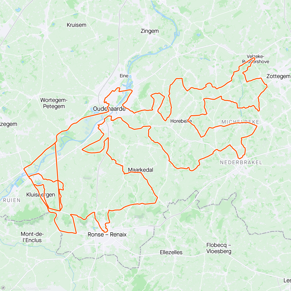 Map of the activity, Ronde van Vlaanderen🚴‍♀️🇧🇪