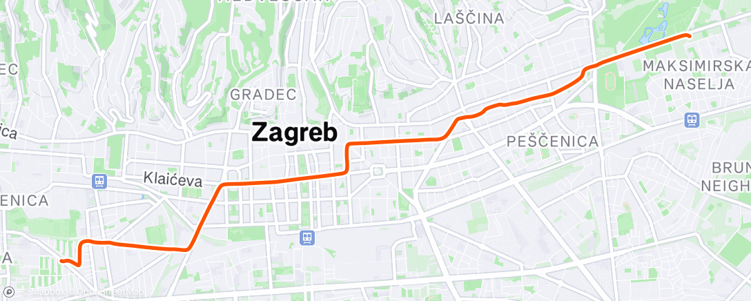 Map of the activity, Morning Ride