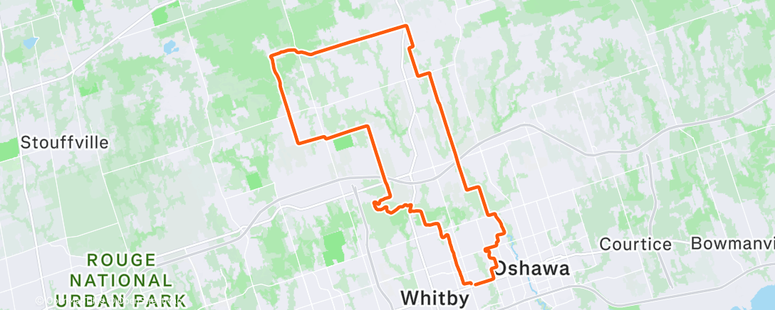 Map of the activity, Morning Gravel Ride