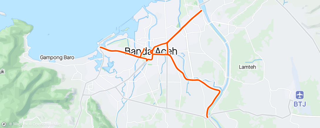 Map of the activity, Morning Ride