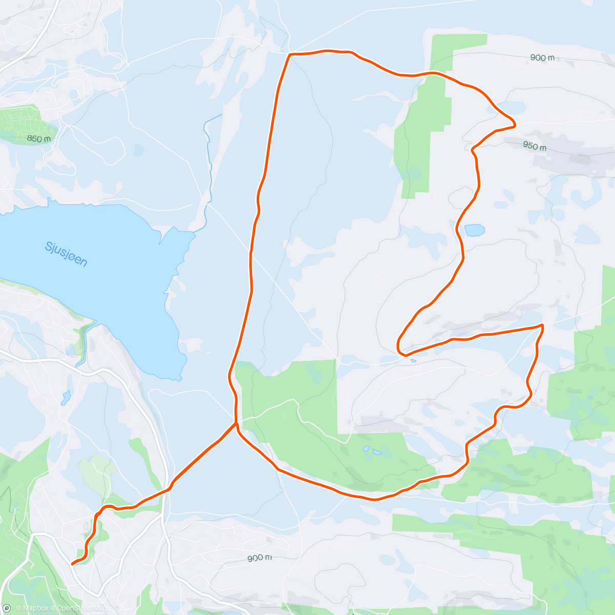 Map of the activity, Påske 5