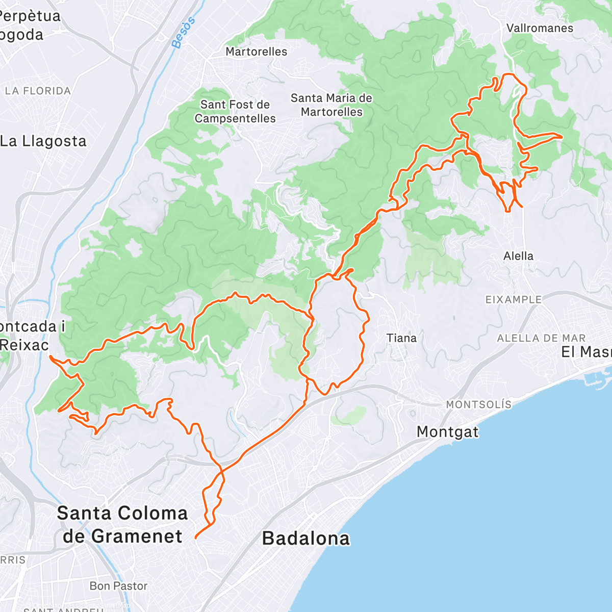 Map of the activity, Día de perros ✌️😇🚵🏾‍♂️🔥