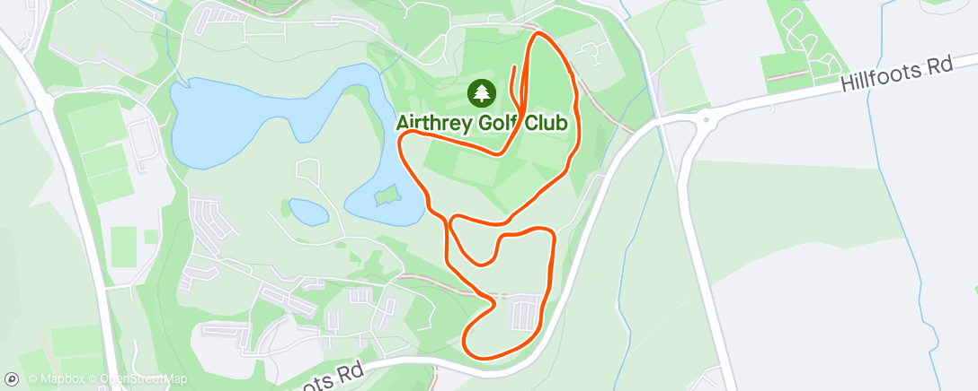 Map of the activity, First session of XC nice and controlled