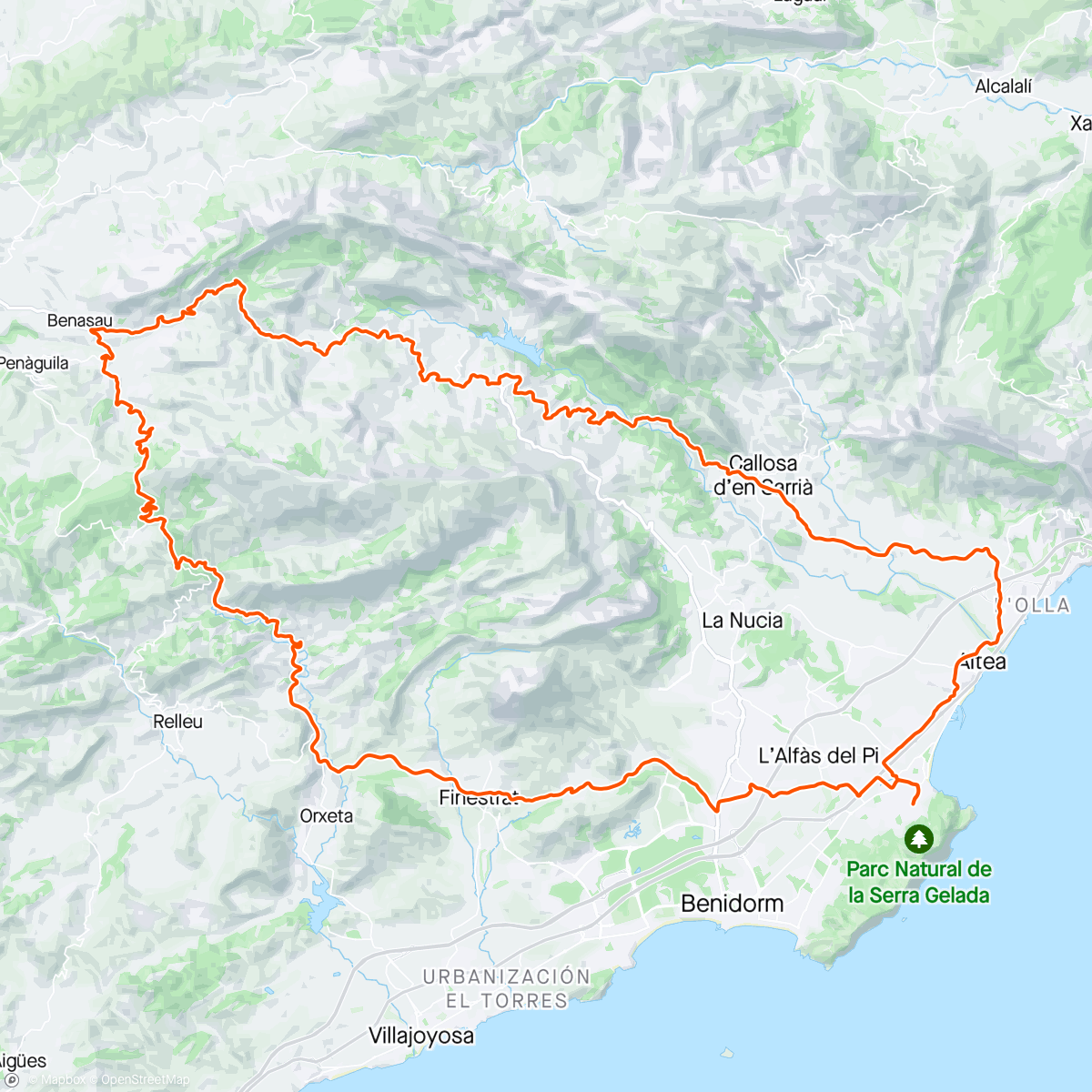 Map of the activity, Port de Tudons with KjellO