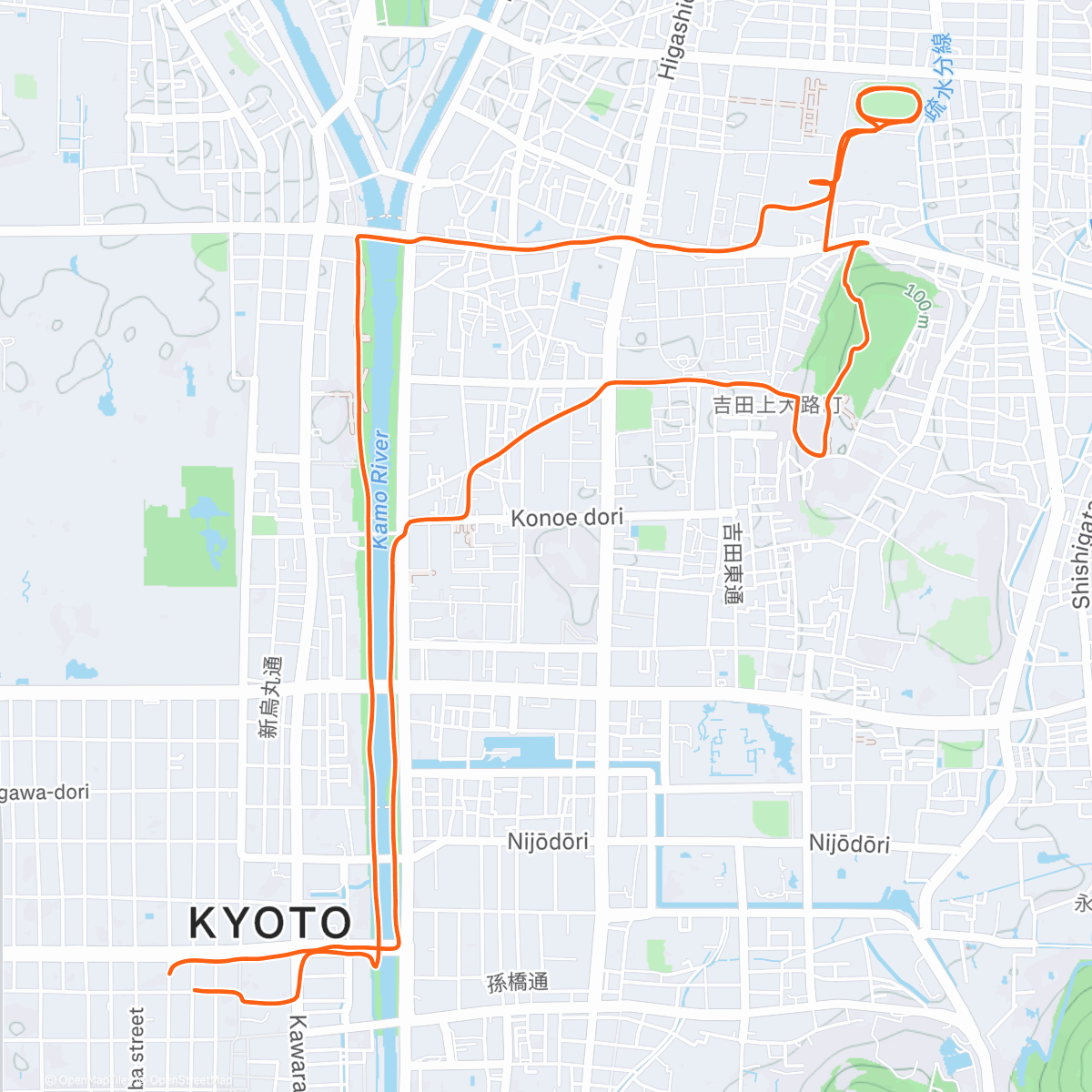 Map of the activity, Happy New Year/Ekiden Relay Day