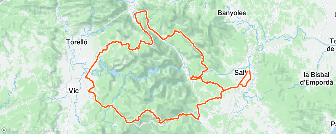 Map of the activity, Sunday