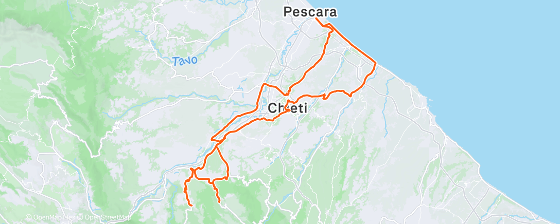 Map of the activity, Cicco