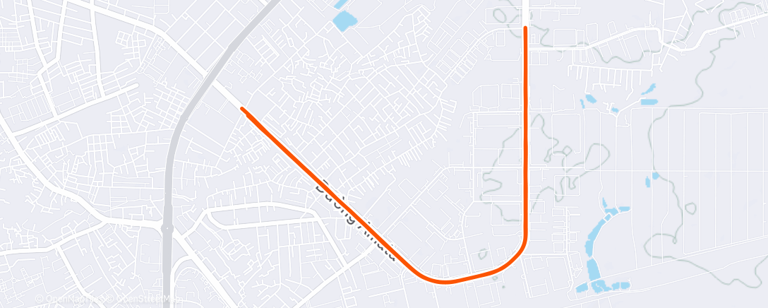 Map of the activity, Morning Run