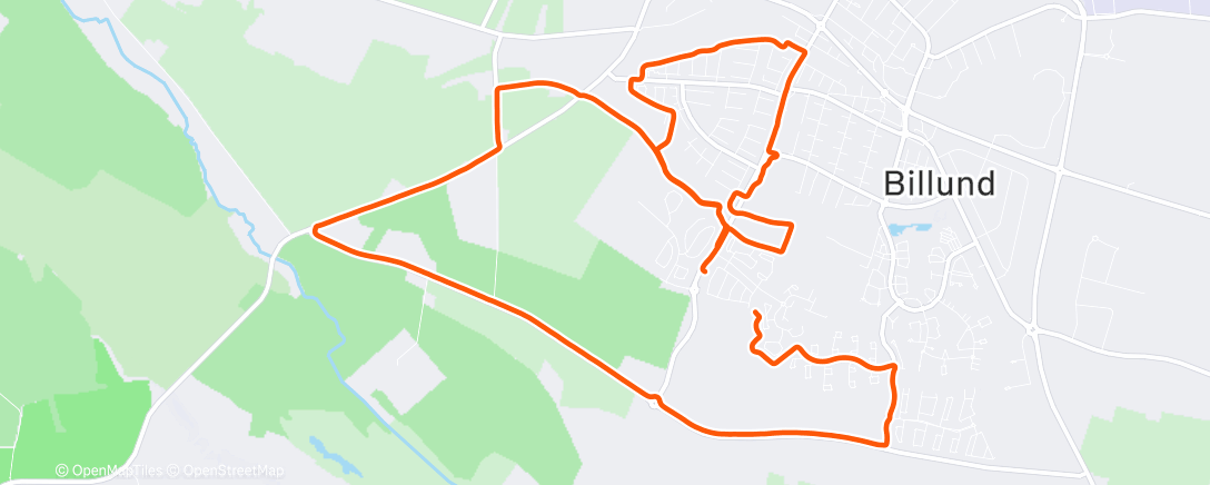 Map of the activity, Morning Run 🥱