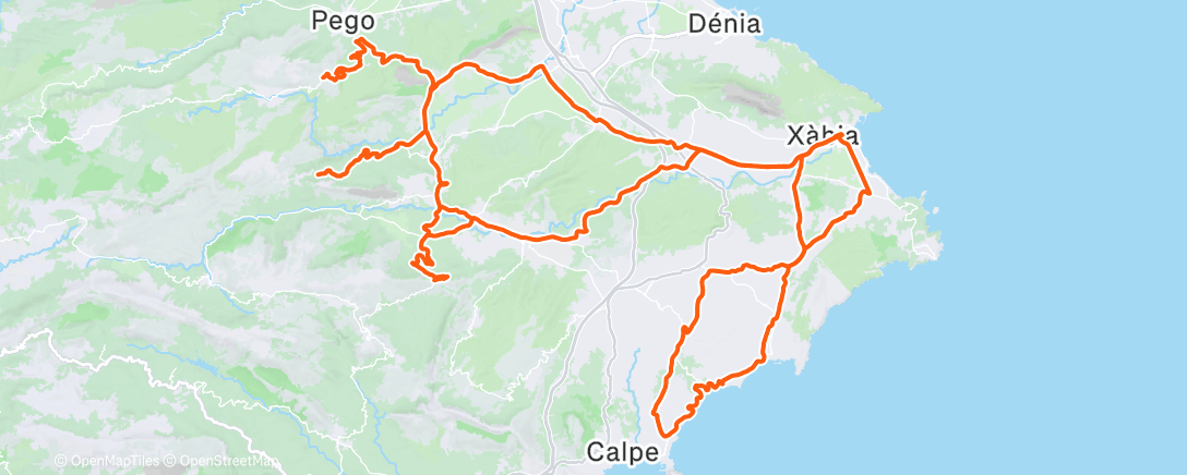 Map of the activity, Morning Ride