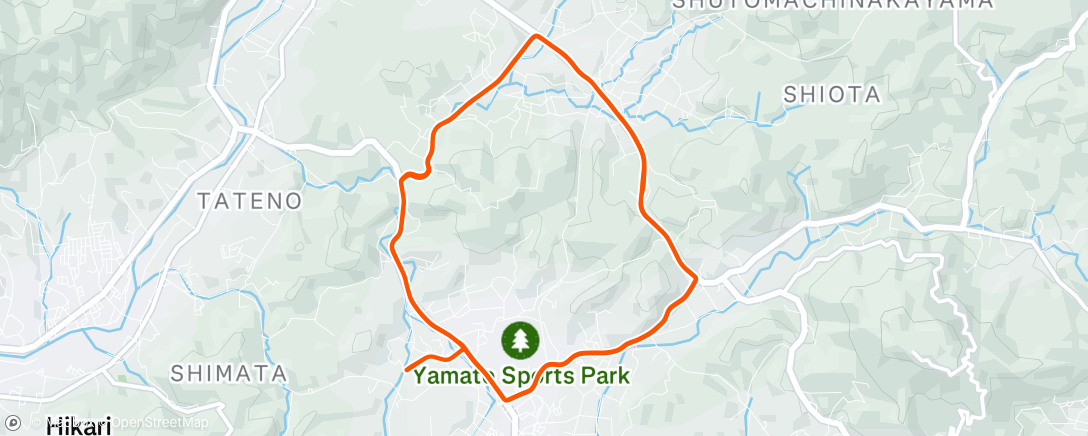Map of the activity, 朝のライド