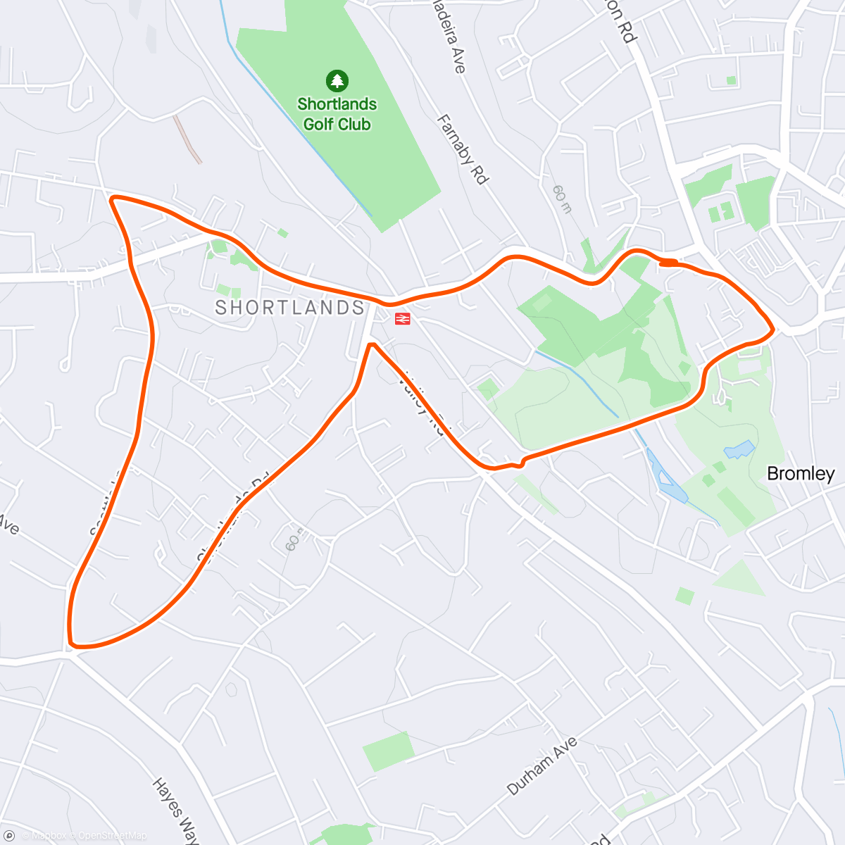 Map of the activity, Slow short run 😉👍🏃🏃🏃