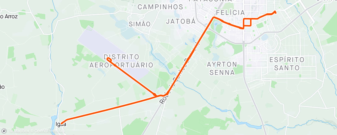 Map of the activity, Sião (Circuito Aeroporto Iguá)🙏🧎