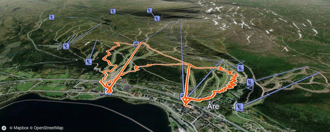 Map of the activity, Lunch Mountain Bike Ride