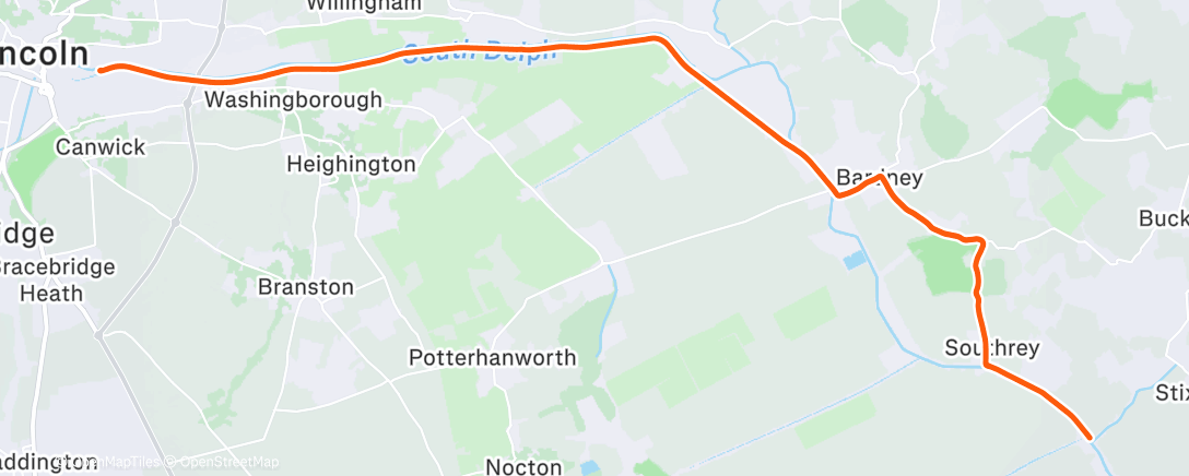 Карта физической активности (Lunch Gravel Ride)