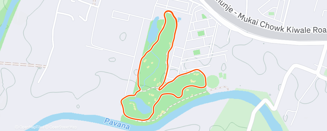 Map of the activity, Morning Run