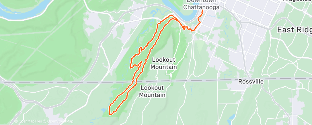 Map of the activity, Lookout Sunday cruise