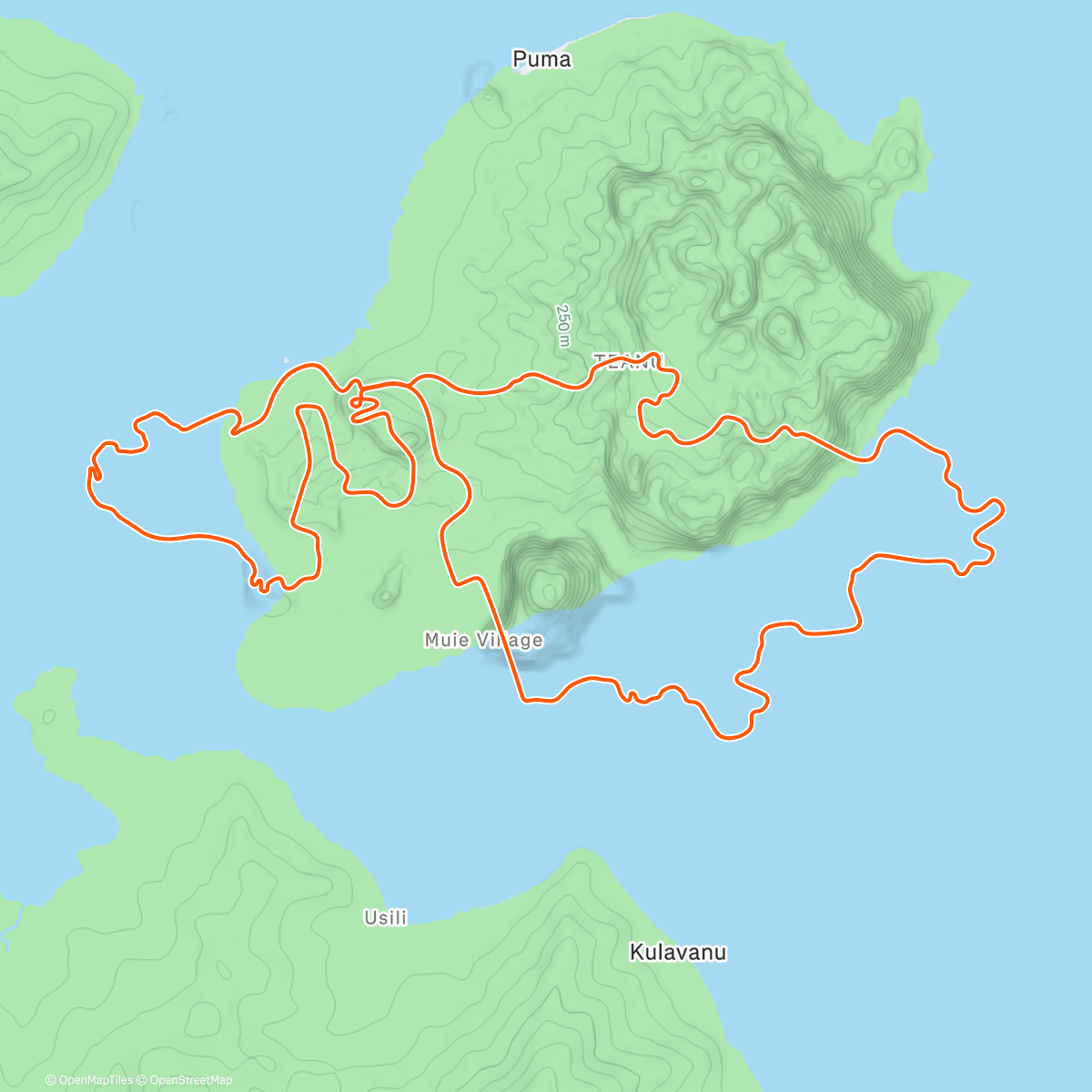 Carte de l'activité Zwift - The Magnificent 8 in Watopia