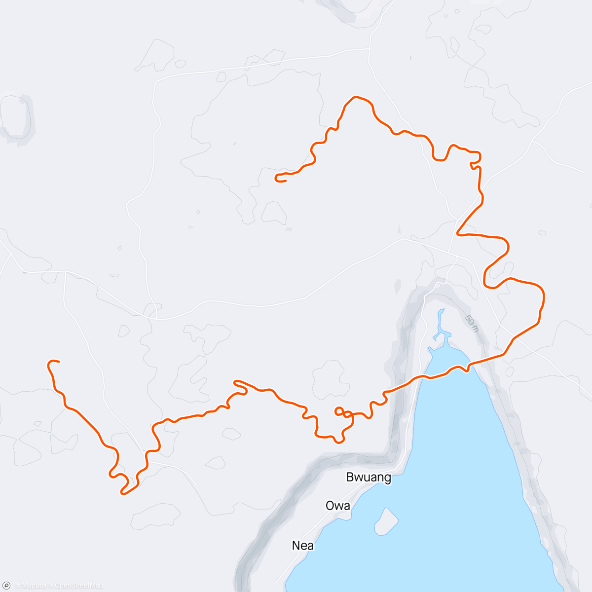 Map of the activity, Zwift - Pacer Group Ride: Turf N Surf in Makuri Islands with Coco