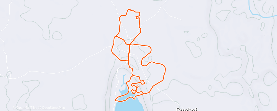 Map of the activity, Zwift - Group Ride: The HERD M2C2 (D) on Neon Flats in Makuri Islands